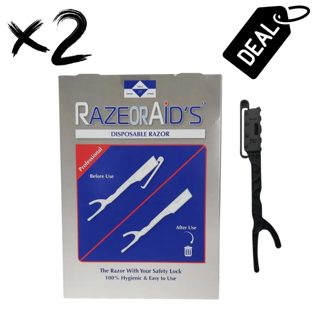 דיל! 2 חבילות תערים חד פעמי 100 יחידות Razeor Aid’s